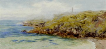 風景 Painting - ファーメイン ベイ ガーンジー島の風景 ブレット ジョン ビーチ